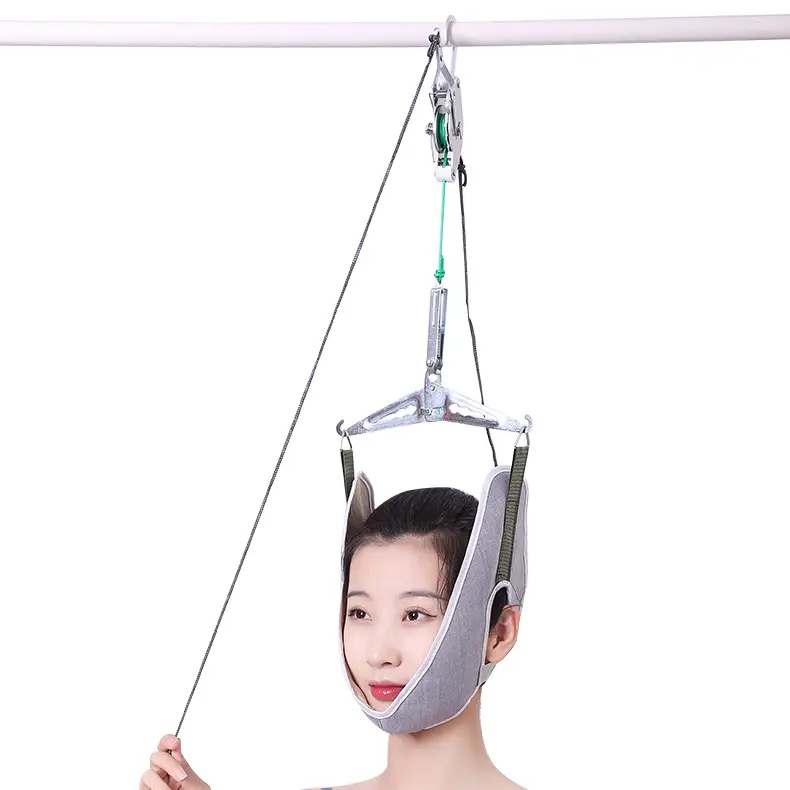 Head Neck Cervical Traction Device with Hanging Head Halter Overdoor H1601